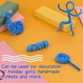 thumbnail image 4 of 200 limpiadores de tuberías, limpiadores de tuberías de color azul claro, tallo de chenilla, limpiadores de tuberías, suministros para manualidades, proyectos de manualidades, 4 of 5