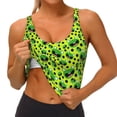 thumbnail image 3 of Fotbe Frogs Sujetador Deportivo Largo sin Aros para Mujer con Almohadillas y Soporte Medio, Transpirable y Absorbente, Camiseta Tipo Chaleco o Tank Top-Large, 3 of 8