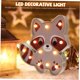 thumbnail image 3 of Lámpara de lobo, lámpara de modelado de mapache pequeño, bombilla Led para bebé, decoración de guardería para niña de PVC, 3 of 5