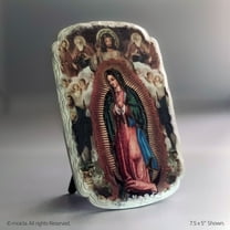Our Lady of Guadalupe Resin Plaque – 7.5" x 5" Stand-Alone Catholic Home Decorative Figurine