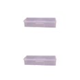 thumbnail image 4 of Seitruly Caja de almacenamiento transparente de plástico rectangular para decoración de uñas rosa 2piezas, 4 of 6