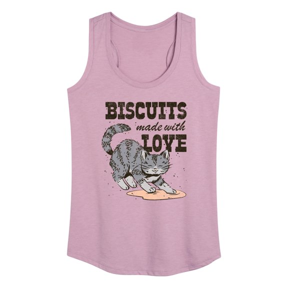 Instant Message - Biscuits Made With Love - Women's Racerback Tank Top