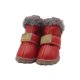 thumbnail image 2 of Greeniant TureClos, 4 Uds., zapatos para perros, botas de nieve impermeables de lana difusa cálida, calzado de invierno para mascotas de cuero PU Ropa para mascotas rojo Tipo 3 Greeniant PT000057-13B, 2 of 6