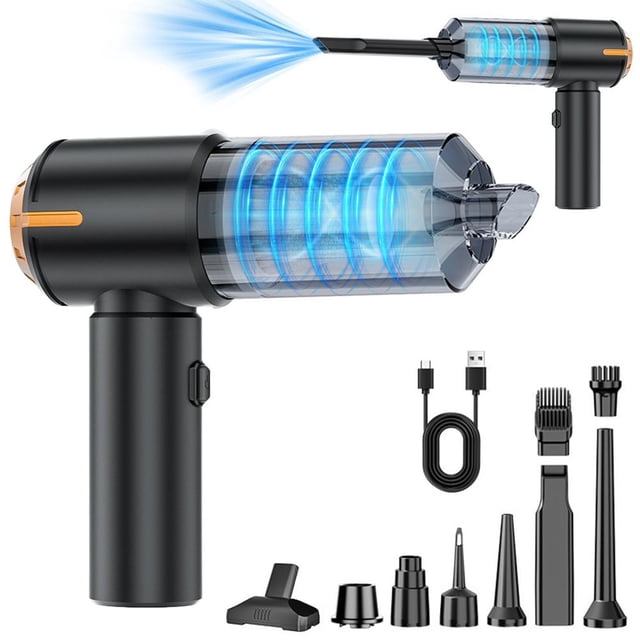 2-in-1 Cordless Vacuum Cleaner, 20-Min Runtime for Dust & Debris, Compact 7.28in Design for On-the-Go