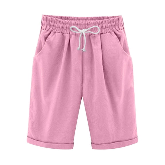 Shorts for Women Running Swim Athletic High Waisted Knee Length Wide Leg Casual Shorts