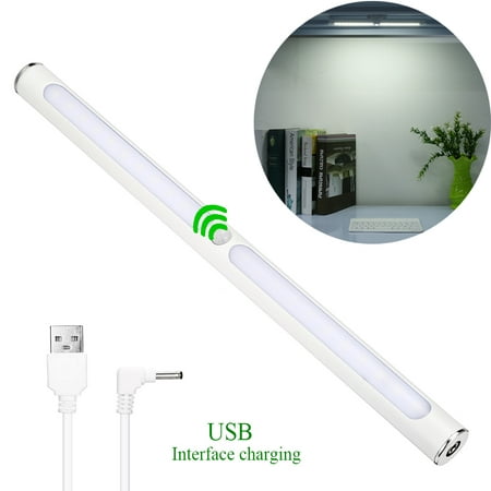 LED Closet Lights, 22-LED Cordless Motion Sensor, USB Rechargeable, Under Cabinet Light Battery Operated Night Lighting Bar Lamp, Battery Operated, Kitchen Wardrobe (Best Battery Operated Under Cabinet Lighting)