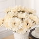 thumbnail image 4 of 5 piezas de girasoles artificiales, ramo de flores para decoración del hogar, interior y exterior, decoración para bodas y jardín. Blanco, 4 of 9