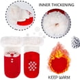 thumbnail image 4 of Minzimin 3 Pairs Kids Boys Girls Slipper Socks Winter Sherpa Lined Fuzzy Warm Soft Non Skid, 4 of 7
