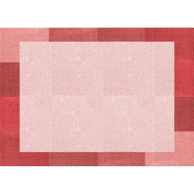 Ahgly Company Tapis d'Intérieur Rectangulaires Transitionnels Rouges Lavables à la Machine, 2 Pieds x 4 Pieds