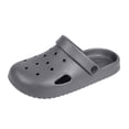 thumbnail image 3 of MDUKONU Unisex Garden Clogs, Womens and Mens on Shoes, Comfortable Quick Dry Lightweight Sandals for Beach Casual, Indoor and Outdoor Size: 8 Grey, 3 of 10