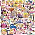 thumbnail image 1 of Paquete de pegatinas Lizzies Mcguires Anime, vinilo impermeable, 55 unidades, 1 of 2