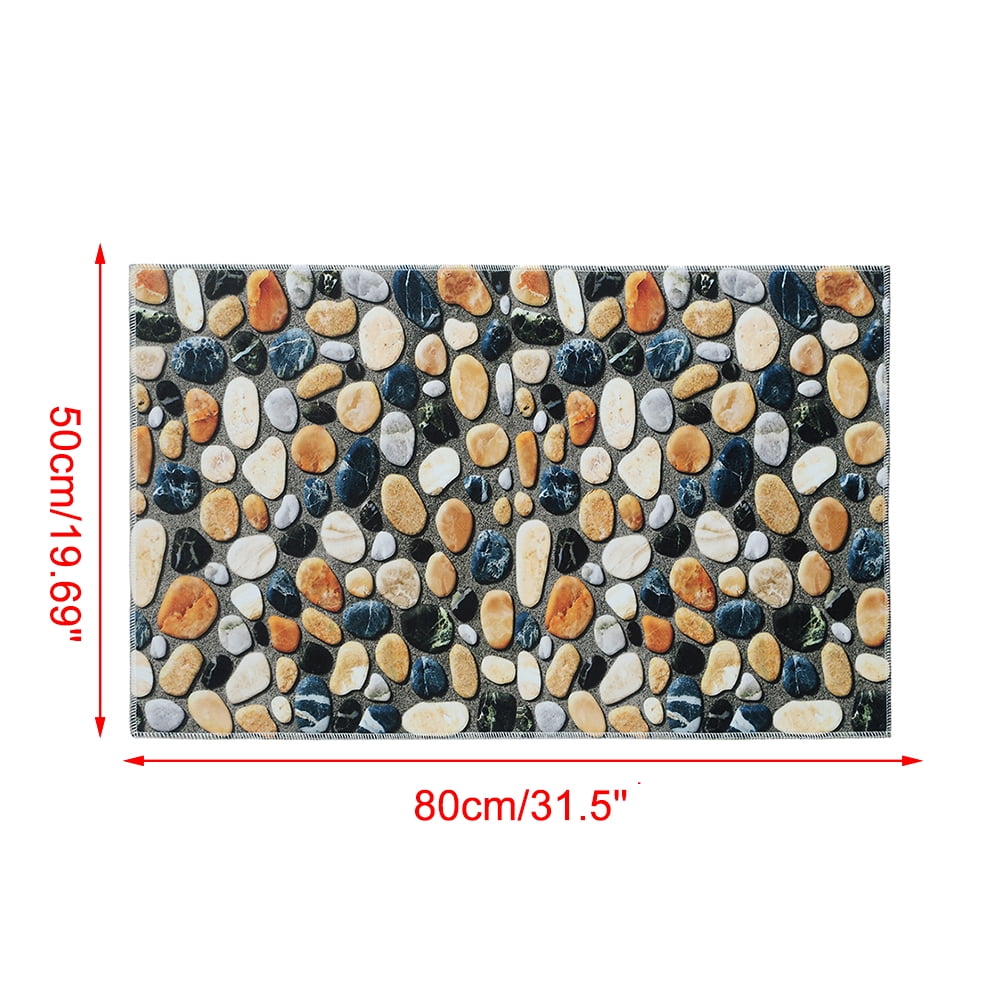 Carpet Doormat Mat Stone Print Bath Rug Non Slip Doormat Home