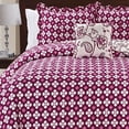 thumbnail image 2 of Serenta Paisley Flowers 4 Piece Reversible Coverlet Set, 2 of 4