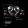 thumbnail image 3 of R1 Concepts Front Rear Brakes and Rotors Kit |Front Rear Brake Pads| Brake Rotors and Pads| Performance Off-Road Brake Pads and Rotors WFVN2-46006, 3 of 5