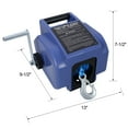 thumbnail image 3 of Heavy-Duty 12V Trailer Winch for Boats up to 6000 lbs with Synthetic Wire Rope and Extra Pulley Hook Included, 3 of 13