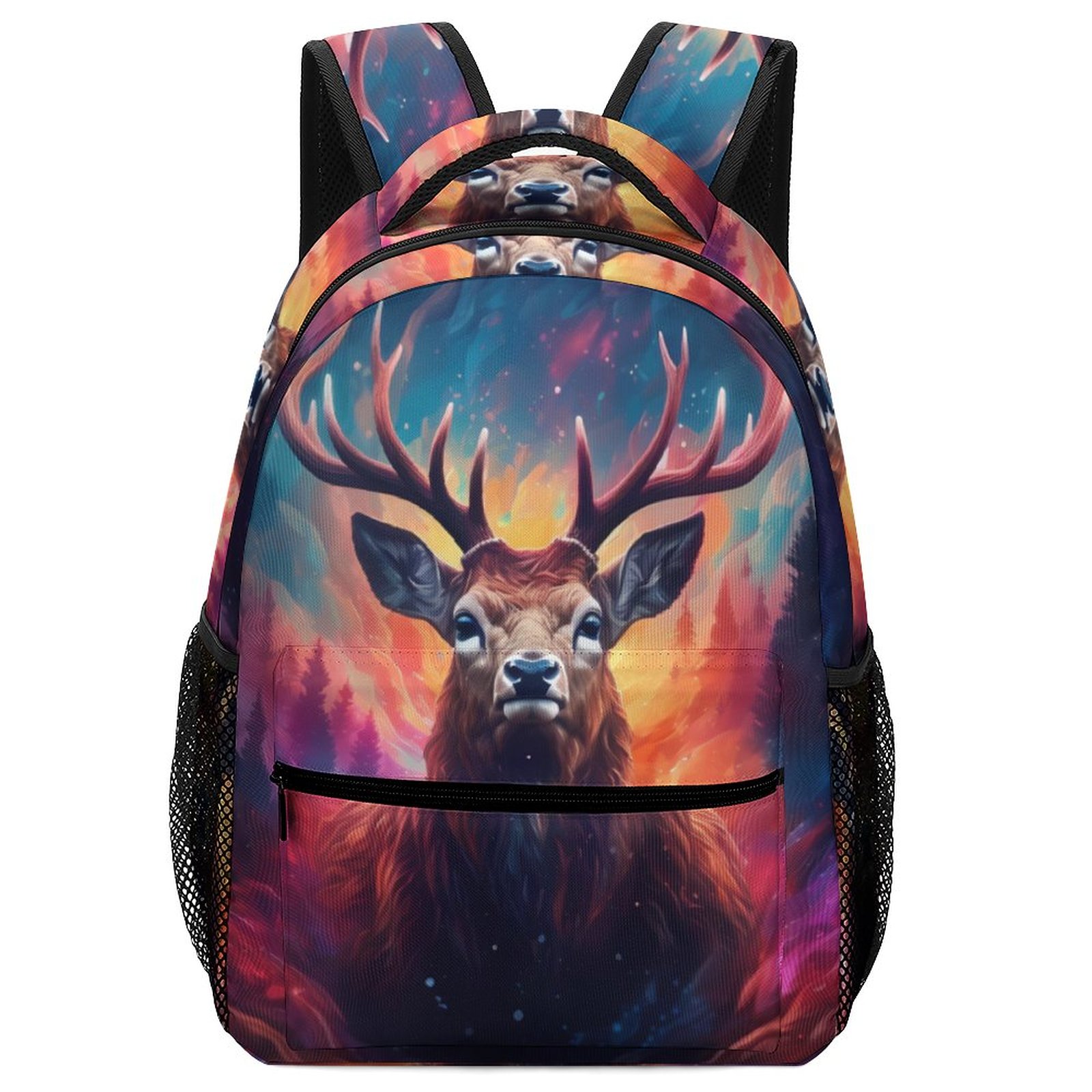 JINMUZAO Deer Pattern School Backpacks with Whistle for Kids MutiFunction Handbags for Students