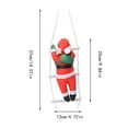 thumbnail image 2 of Climbing Santa On Rope Ladder Christmas Tree Hanging Event Wristbands 100 Count Party Decorations Theme College Graduation Party Decorations 2022 Event Chairs for Kids Party Decorations Theme Birthday, 2 of 3