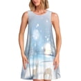 thumbnail image 1 of Disketp Christmas Deer para Vestido sin Mangas para Mujeres, Vestidos de Verano para Mujeres, Casual y Holgado para la Playa, 1 of 7