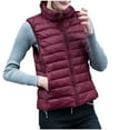 thumbnail image 4 of Hueook Winter Vest for Women Lightweight Warm Winter Coats Polar Soft Vests Outerwear with Zip Up Pockets Sleeveless Jacket for Winter 50% Off Clearance, 4 of 9