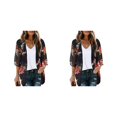 thumbnail image 3 of Guardurnaity Tops de verano para mujer, ropa frontal abierta con flores para clima cálido, para viajes, playa al aire libre, informal, ocio, blusa cómoda, Type2 NO2 Guardurnaity CBP491770, 3 of 5