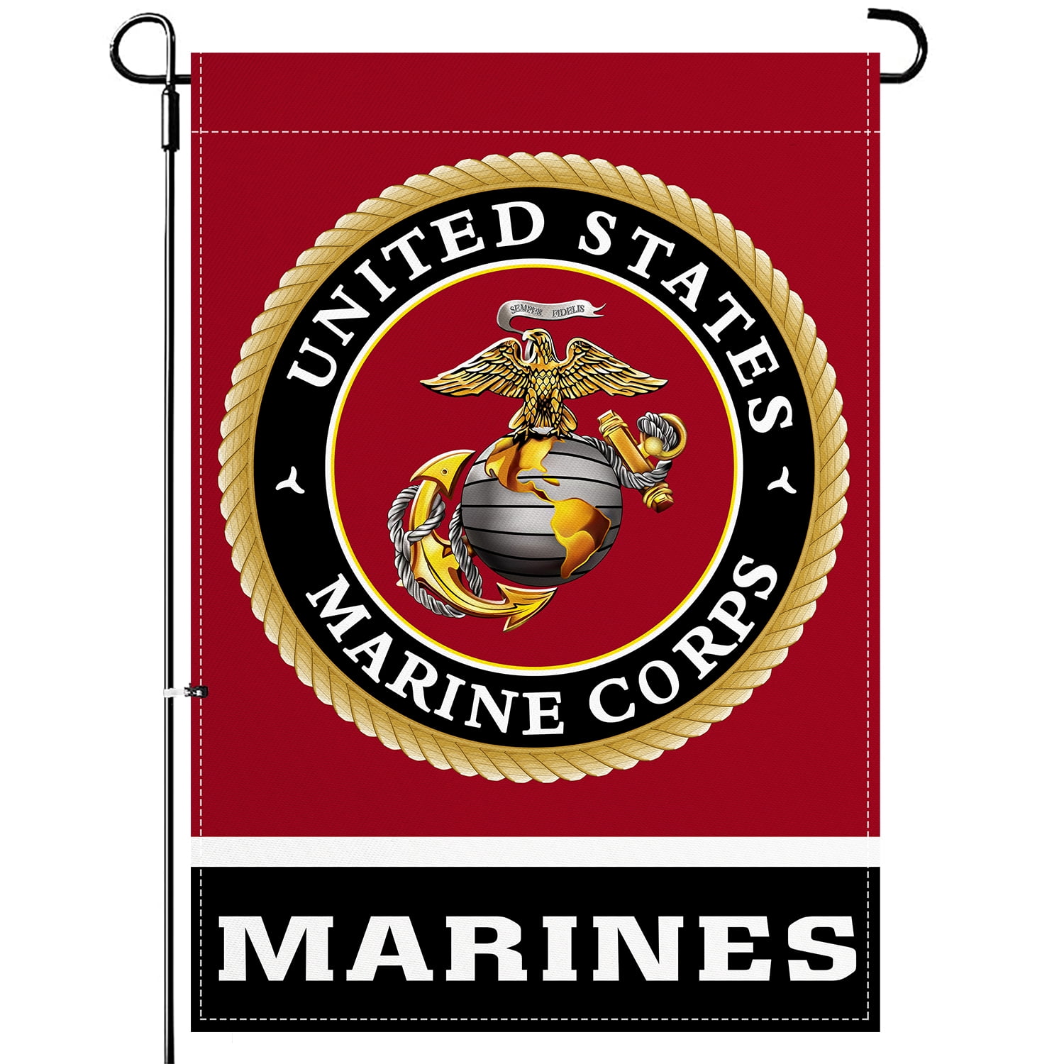 USMC US MARINE CORPS LOGO DESK BROWN WALNUT CARD HOLDER NEW 