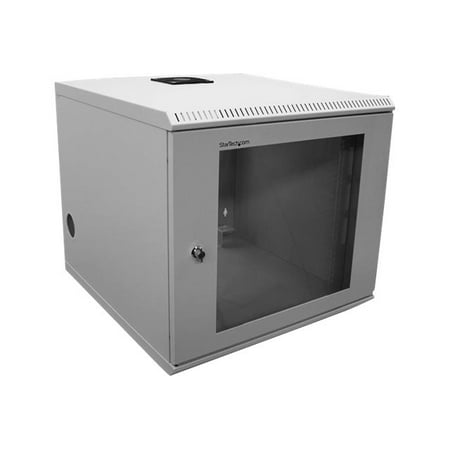 StarTech.com 10U 19in Wall Mounted Server Rack Cabinet - System cabinet - wall mountable - beige - 10U - 19"