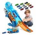 thumbnail image 1 of Transformer Dinosaurio Transporte Juguete Vehículo 13 En 1 Modelo Azul, 1 of 4