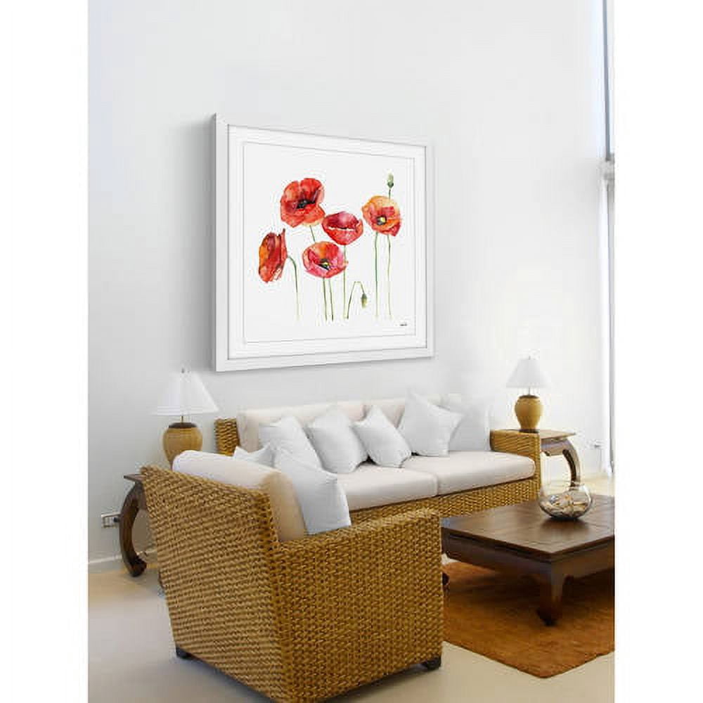 "Poppie Field" Framed Painting Art Print