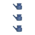 thumbnail image 1 of tssuouriy 350ml Ceramic Neti Pot for Reliable Sinus Rinse Durable Construction Dark Blue 5.51 Inchx3.94 Inchx4.13 Inch 3Set, 1 of 6