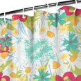thumbnail image 4 of 72x72 Inch Fabric Shower Curtain Waterproof Polyester, Daisy Floral Print, 4 of 6
