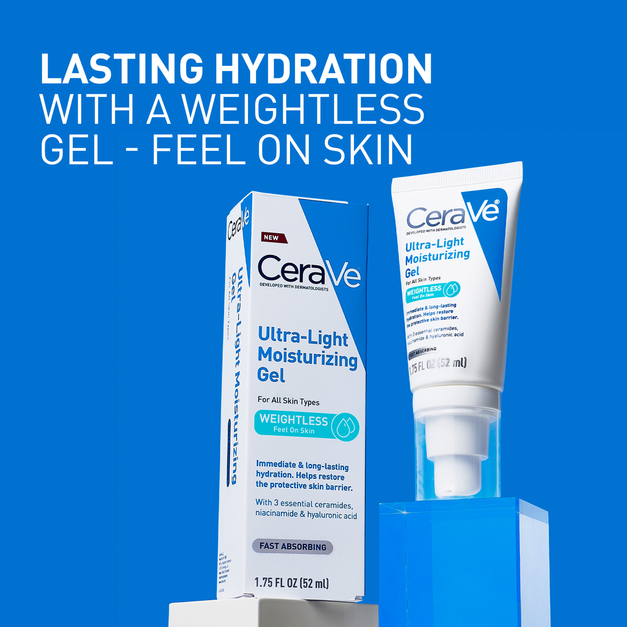 CeraVe Ultra-Light Gel Facial Moisturizer photo 2