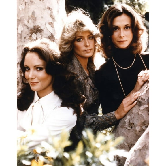 Charlie's Angels 24X36 Classic Hollywood Poster Jaclyn Smith F. Fawcett Kate Jackson First Season Pose By Tree