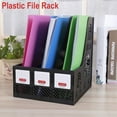 thumbnail image 3 of BE-TOOL 1/5 Pcs Multifunctional File Rack Triplicate Magazine Holders Desk File Organiser Frames Plastic, 3 of 3
