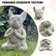 thumbnail image 2 of Estatua de Bulldog de meditación de resina, adornos impermeables, regalo de Navidad, decoración de jardín Wdftyju Libre de BPA, 2 of 3