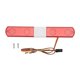 thumbnail image 1 of Luz de policía RC ultrabrillante, modelo de coche de simulación, luz de flash LED de policía de 145 x 22 x 12 mm para coche de modelo RC 1:8 1:10, color rojo, 1 of 5