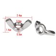 thumbnail image 2 of 50 X 304 Stainless Steel Wing Nut Set M6 (1/4 Inch) Wing Nut Hand Twist Fastener Hardware, 2 of 4