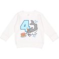 thumbnail image 2 of Inktastic 4th Birthday Shark with Cake Toddler Sweatshirt, 2 of 4