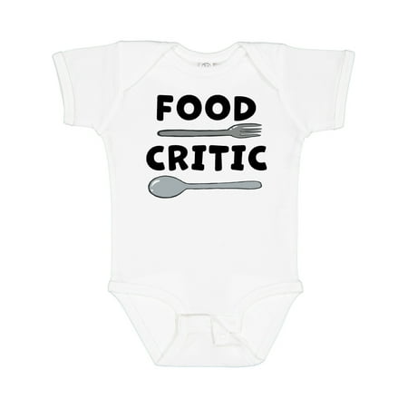 

Inktastic Food Critic with Fork and Spoon Gift Baby Boy or Baby Girl Bodysuit