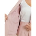 thumbnail image 5 of INSPIRE CHIC Women's Skirt Sets Collarless Suit Blazer and Pencil Skirts 2 Piece Chic Outfits 3XL Pink, 5 of 6