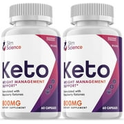 2 Pack Slim Science Keto Pills Weight Management Support 120 Capsule