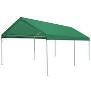 King Canopy Universal 6 Leg 10X20 Carport Canopy w/ GREEN Cover