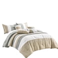 thumbnail image 2 of HGMart Bedding Comforter Set Bed In A Bag - 7 Piece Luxury microfiber Bedding Sets - Oversized Bedroom Comforters,King, 2 of 5