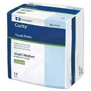 Curity Youth Pants Underwear, Small / Medium, Heavy Absorbency Pull On, 70073A - Case of 68