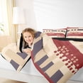thumbnail image 5 of Feelyou Teens Vintage Abstract Bedding Comforter Set, Fashion Polkadots Stripes Twin Comforter Sets, Bruch Artwork Reversible Bedding Set, Luxury Bedroom Decor, 2-Piece, 5 of 9