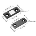 thumbnail image 2 of Uxcell Cabinet Magnetic Catch, Ultra Thin Adhesive Cabinet Door Magnetic Catch for Kitchen Drawer Door, Black 2 Pack, 2 of 7