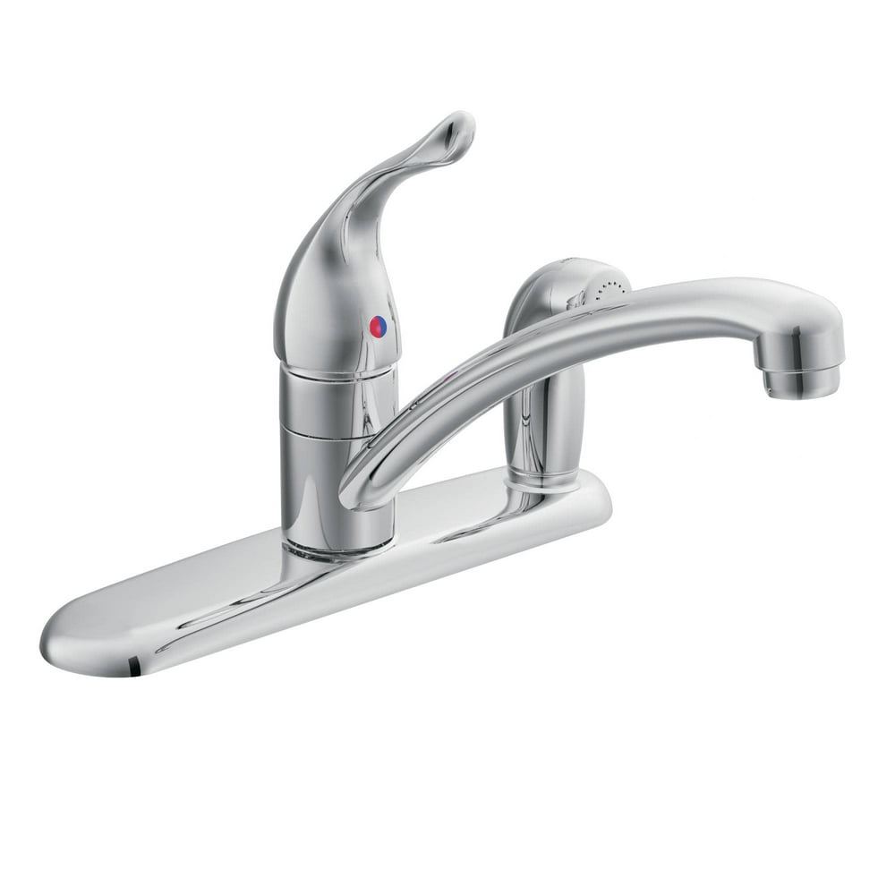 Moen 67434 Chateau LowArc Kitchen Faucet with Side Spray, Chrome