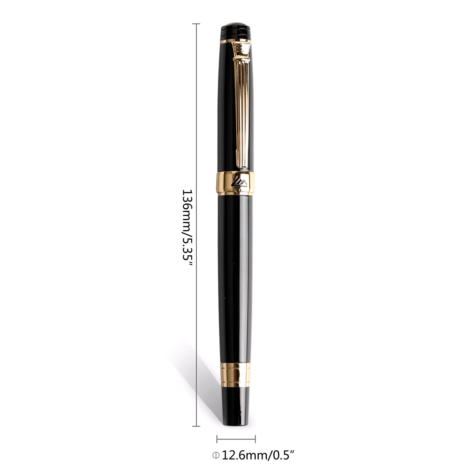 Piston-Filled Fountain Pen Push/Pull to Refilled F Nib Write Smooth for Student