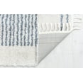thumbnail image 3 of Rugs America BT35B Ice Frost Stripe Shag White Area Rug, 2'6" x 8', 3 of 6