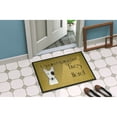 thumbnail image 2 of Caroline's Treasures BB1457JMAT Bull Terrier Spoiled Dog Lives Here Door Mat, Indoor Rug or Outdoor Welcome Mat 24x36, 2 of 4