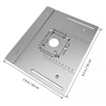 thumbnail image 4 of Miangastore 1 Set Router Table Insert Plate Aluminum Alloy Router Table Insert Plate For Woodworking Benches Router Table Insert Plate Kit For Trimming Machine, 4 of 9